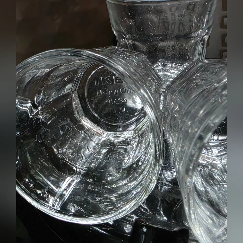 Lot Of 5 IKEA shot Glasses Clear Glass